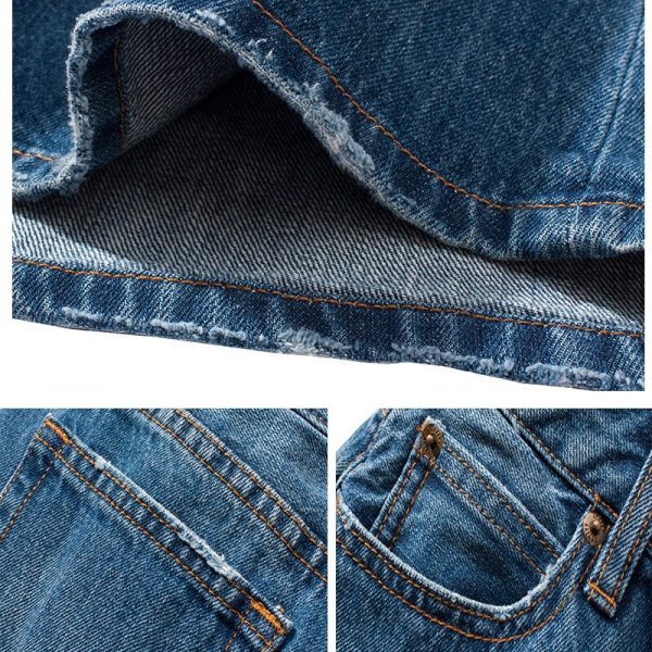 Women Long Casual Denim Skirt Spring A-line - Image 5