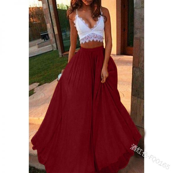 Casual Long Chiffon Maxi Skirts - Image 4