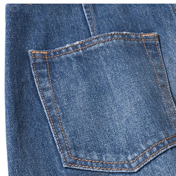 Long Blue Jean Denim Skirt 100% Cotton - Image 4