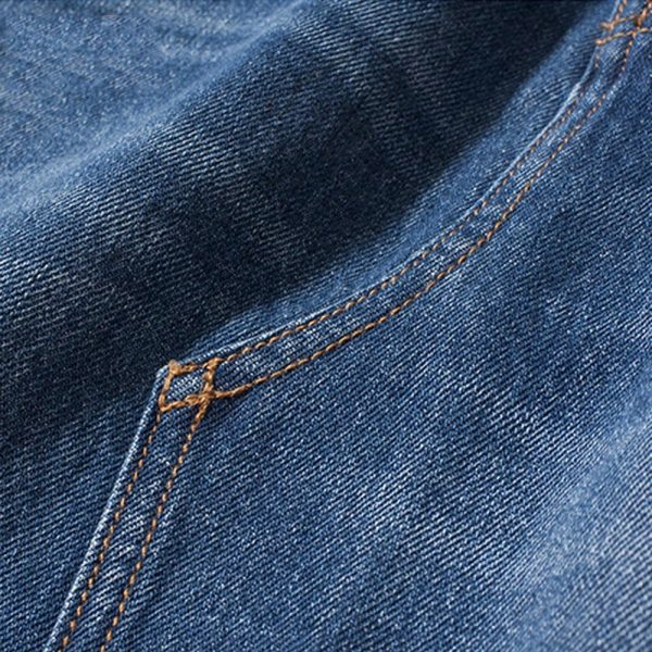 Long Blue Jean Denim Skirt 100% Cotton - Image 5