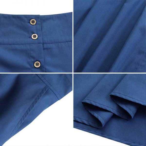 Plus Size Stylish StreetWear Skirts 2021 ZANZEA Women Summer Sundress Casual High Waist Long Vestidos Female Solid Robe Femme - Image 5
