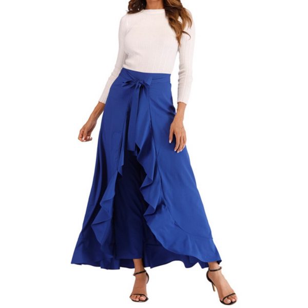 Womail Skirts 2019 New Fashion High Waist Stretch Skirt Summer High Waist A Line Bow Long Skirts For Women Casual Holiday J611 - Image 3