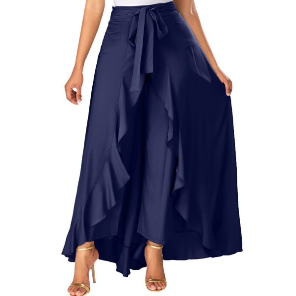 Womail Skirts 2019 New Fashion High Waist Stretch Skirt Summer High Waist A Line Bow Long Skirts For Women Casual Holiday J611 - Image 4