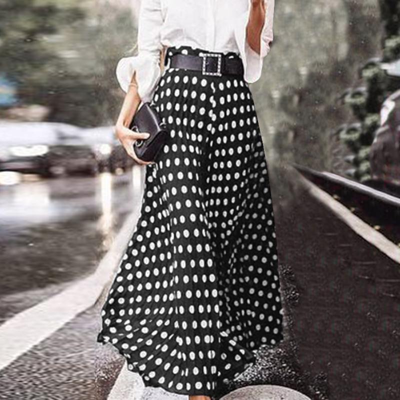 Vintage High Waist Polka Dot Skirts