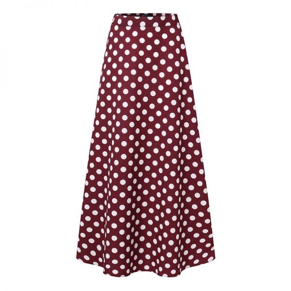 Vintage High Waist Polka Dot Skirts - Image 3