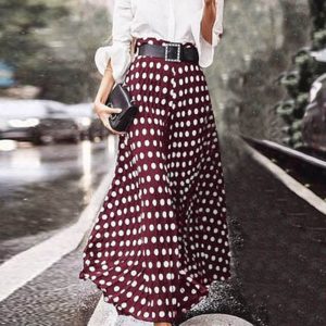 Vintage High Waist Polka Dot Skirts