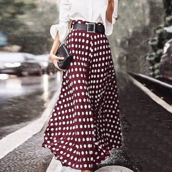 Vintage High Waist Polka Dot Skirts